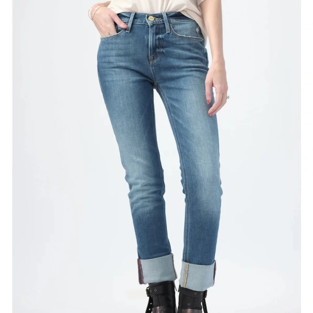 Frame Le Nik Low Slung Jean in Moma‎ Size 25